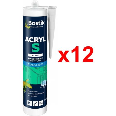 BOSTIK ACRYL S Conditionnement: Pack de 12 Cartouches