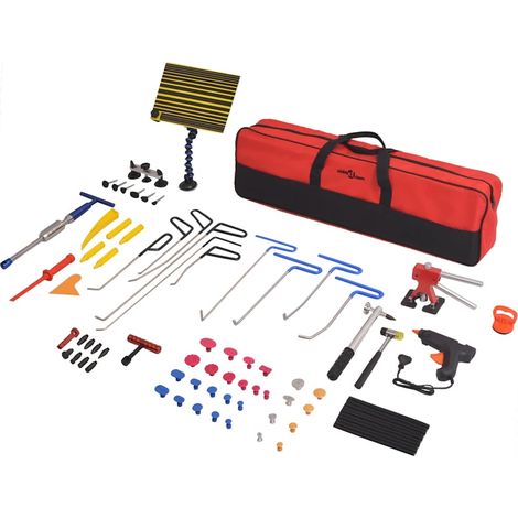 Set reparación de abolladuras sin pintura acero inox 80 piezas vidaXL (1/5)