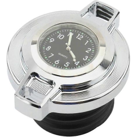 Bouchon de réservoir d'essence avec horloge pour moto Harley A