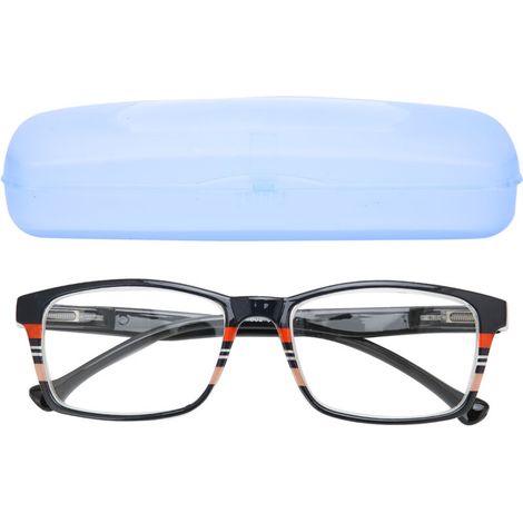 Lunettes de lecture unisexes pour seniors haute définition avec étui de rangement (+150) (1/5)