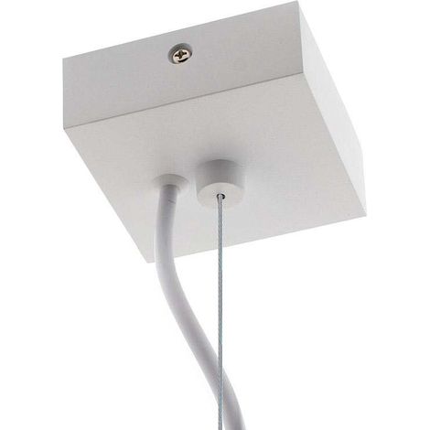 Kit suspensión cuadrado blanco, 80x80mm (1/4)