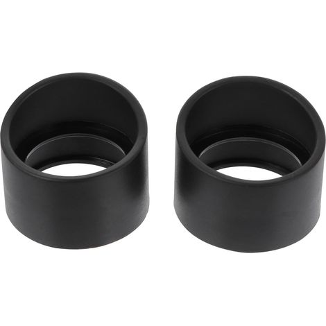 Protections Oculaires en Caoutchouc Noir 2 Pcs pour Oculaires de Microscope Stéréo 33mm Pliables Meilleure Clarté et Confort (1/5)