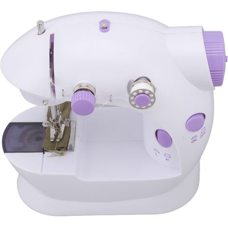 Machine à Coudre Miniature Silencieuse avec Éclairage LED, Alimentation 100‑240V pour Projets Couture Maison (1/5)