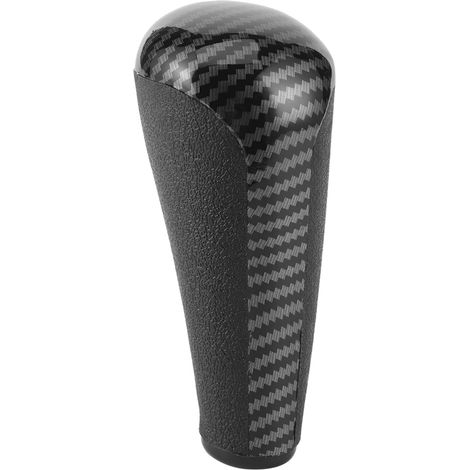 Accessoire de pommeau de levier de vitesse de voiture texturé en fibre de carbone, adapté aux Peugeot 206, 207, 208, 307, 308 et 408. (1/5)