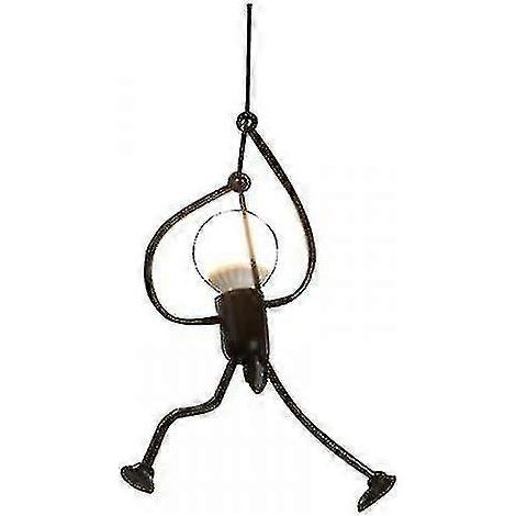 Lustre vintage en forme de petit homme (1 pièce, sans ampoule) (1/5)