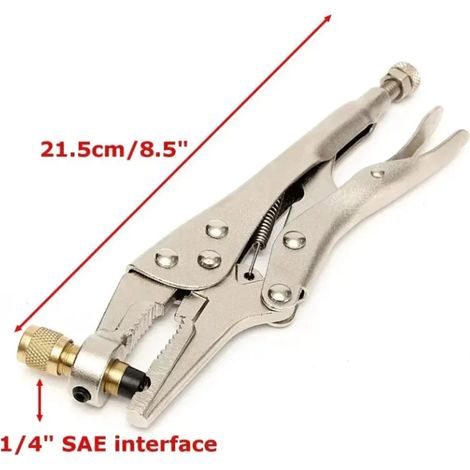 Pinces de récupération de réfrigérant, pinces de serrage pour tuyaux de climatisation, pinces de charge, pinces de serrage pour soudage, outils de réparation (1/5)