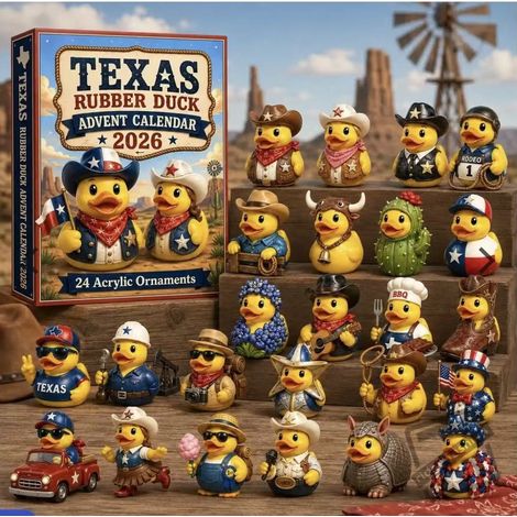 Christmas Advent Calendar 2026: Texas Cowboy Duck - 3D Christmas Countdown