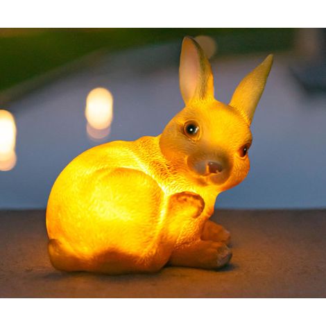 Lampe de jardin/villa/pelouse/nuit étanche avec capteur intelligent et simulation de lumière du soleil (lapin)-AquaForge (1/5)