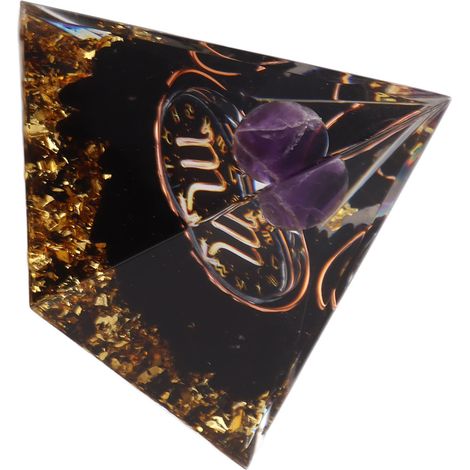Pyramide d'orgonite de 5 cm pour la guérison énergétique positive, pyramide de cristal, méditation, pyramides d'orgonite, générateur d'énergie des chakras et du zodiaque, Scorpion (1/5)