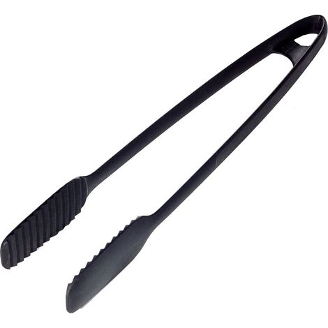 Westmark Gentle Plus 28692275 - Pinza per arrostire e servire, in plastica resistente al calore, lunghezza 33,2 cm, colore: nero (1/4)