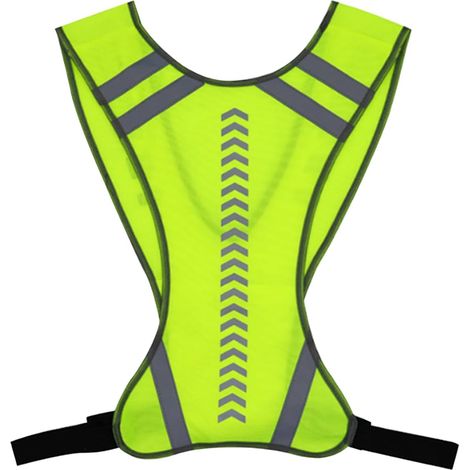 Gilet Velo Reflechissant, Gilets Jaunes, Gilet Fluo avec Poche, Vêtements Réflecteurs Fluorescent, Haute Visibilité Veste Fluo de Securite, Sécurité Réglable pour Femme et Homme