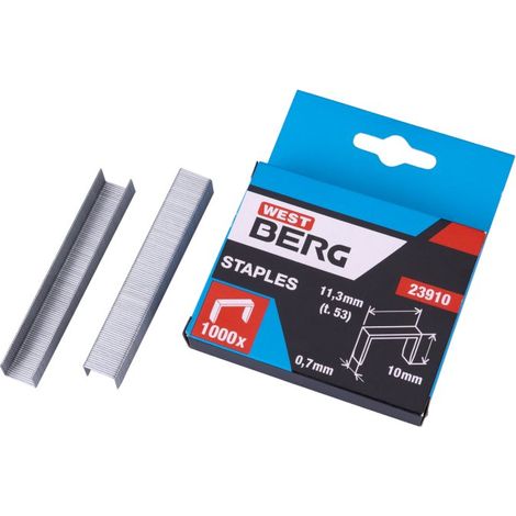 Fibbie WESTBERG tipo 53/10mm 1000 pezzi/scatola 23910.01