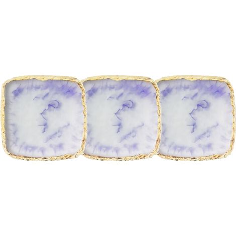 Palette De Mélange Pour Nail Art - Résine Lisse Avec Bord Doré - Pour Vernis À Ongles Et Maquillage - 1 Pièce (1/5)