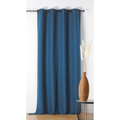Rideau 100% occultant 135x260cm "Indiana" - 135x260cm - Bleu marine (1/2)