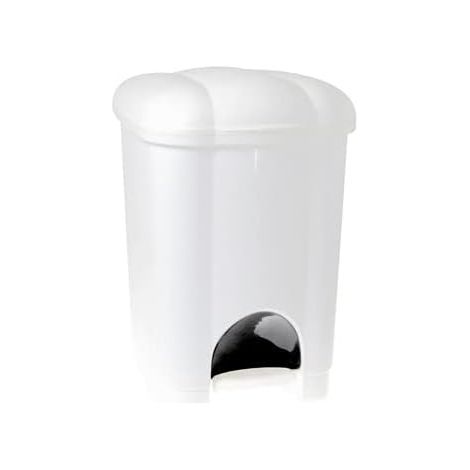 PATTUMIERA CAROLINA APERTURA A PEDALE CON SECCHIO INTERNO- - cm.27,5x30,2x41,5h. lt.16 panna - 4 pezzi TONTARELLI