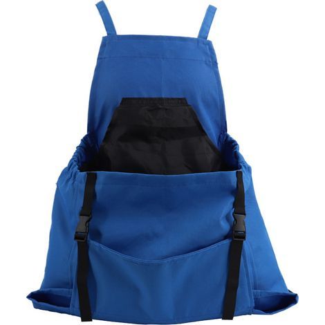 Grembiule da raccolta per esterni, blu, 50x60 cm, 1 pezzo. Grembiule da giardinaggio e raccolta, zaino, grembiule porta attrezzi, sacco da raccolta. (1/5)