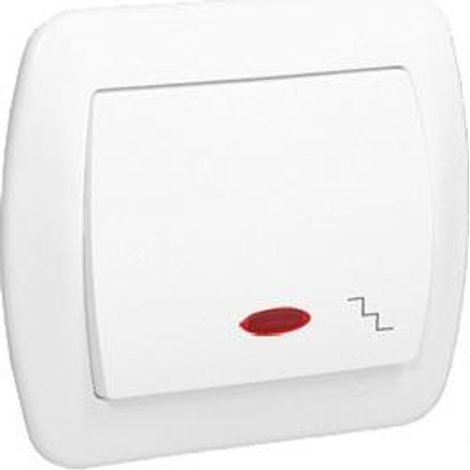 Interrupteur d'escalier Akord P/T avec éclairage blanc - E131Aa-Kn038