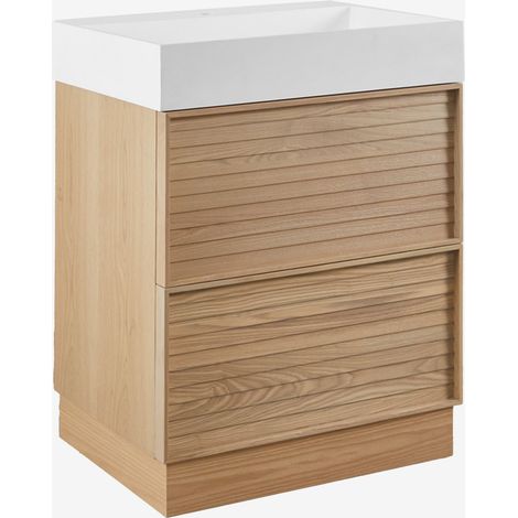 Set di mobili da bagno 70x50 cm in legno con lavabo integrato Jolene SKLUM            