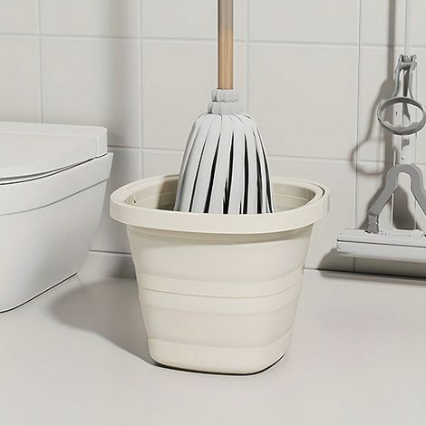 Panier de rangement pliable – Matériau durable, bassine multifonctionnelle, seau de pêche portable pour la voiture et les activités de plein air, panier à linge grande capacité pour la maison, seau à (1/5)
