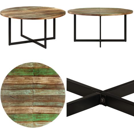 Esstisch 110x75 cm Altholz Massivholz - Esstisch - Altholz Tisch - Industriel Stil - Recycling Möbel - Massivholzmöbel - Home & Living (1/5)