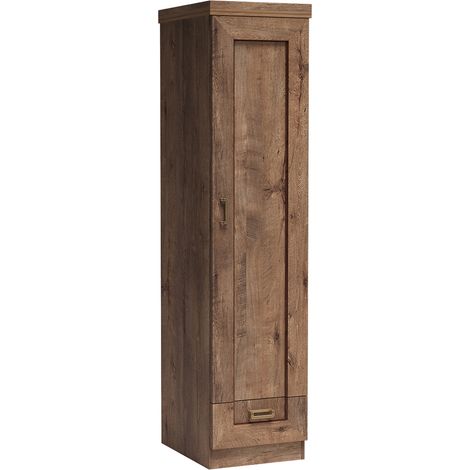 Kleiderschrank 46cm mit Türanschlag rechts Lefkas Eiche, TEORA-161 (1/4)