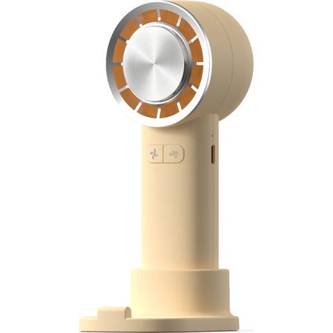 Ventilateur portable électrique à compresse froide, rechargeable par USB, avec 3 vitesses de ventilation réglables et support pour téléphone, idéal pour la maison, le bureau et les voyages.
