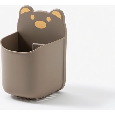Panier mural adhesif en forme d'ours – boite de rangement de cuis (1/5)