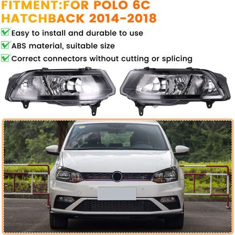 6C0941661D is suitable for the fog light on the left front bumper of the 2014-2018 Volkswagen Polo 6C Hatchback. (1/4)