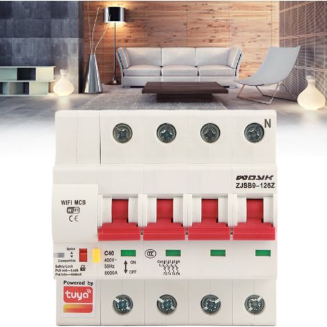 Disjoncteur intelligent Wi-Fi 4P 40A (1/5)
