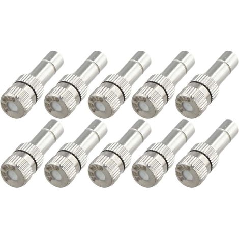 Tête de pulvérisation d'atomisation à connexion rapide, buse brumisation pour équipement d'arrosage jardin 30 pièces 0.7mm(0.0276in) 20 Pièces 0.8mm(0.0315in) (1/5)
