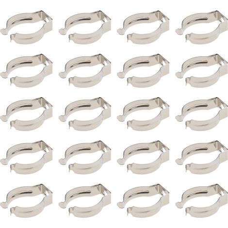 20pcs T8 Led Tube Clips Titulaire Tube Fluorescent Support de Lampe en Forme de U Support de Lampe Pour Empêcher L'affaissement (1/5)
