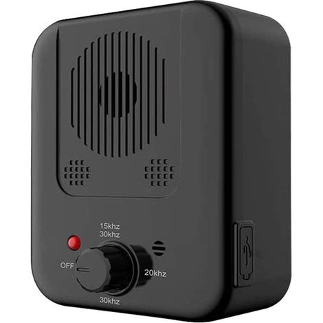 Anti Aboiements Chiens, 3 Réglable Fréquence Ultrasons Dispositifs Anti-aboiements avec Sifflet, Rechargeable Dispositif Dissuasion pour Petits