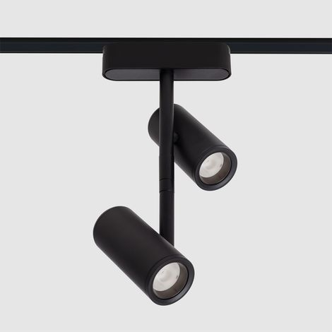 Faretto LED Binario Magnetico 25mm SuperSlim 16W Madat 48V Nero  4000K Bianco Naturale (1/5)