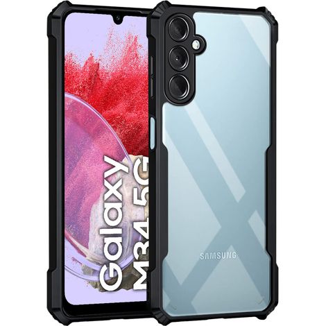 Schutzhülle für Samsung Galaxy M34 5G, stoßfest, Hybrid, schwarz (1/4)