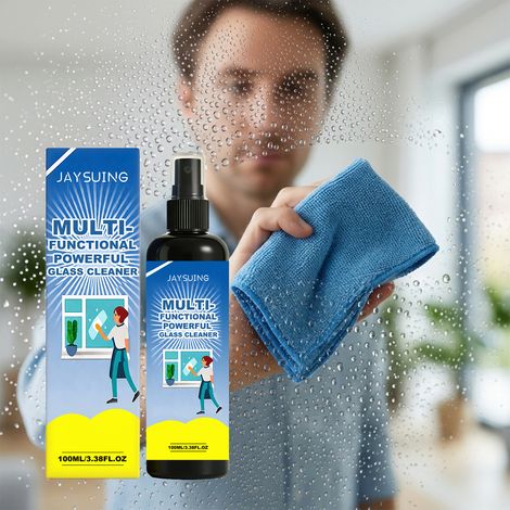Mehrzweck-Glasreiniger für den Haushalt, zur Reinigung von Glasarbeitsplatten, Spiegeln, Fenstern und Badezimmern – 100 ml -- DE (1/5)