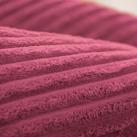 Housse Vide Pouf Poire XL Intérieur Velours Côtelé Rose BiG52 (1/4)