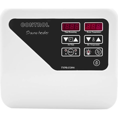 Contrôleur de température de sauna, montage mural, capacité de puissance de 3-9KW, BLANC (1/2)
