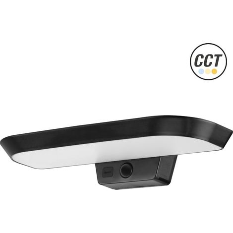 APLIQUE LED SOLAR NEGR.OVAL IP54 6W.3CCT (1/3)