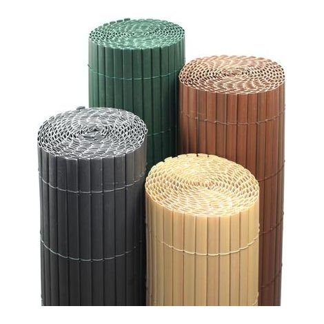 Brise vue de jardin balcon résistant en PVC Bambou / 0,90 x 5 m (1/5)