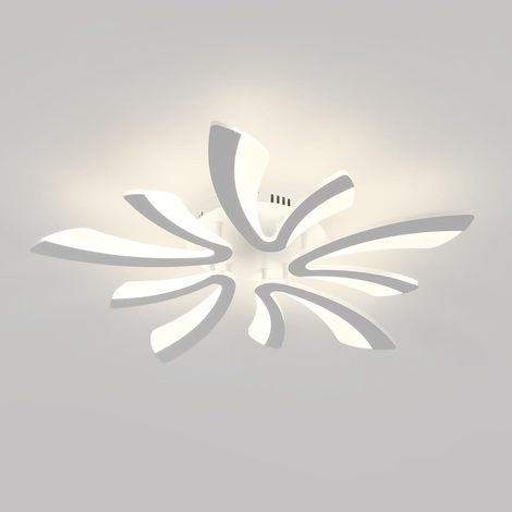 GOECO Designer Ceiling Light V, Acrylic, White, 5 Heads, Neutral Light, 50W, 220V (1/5)
