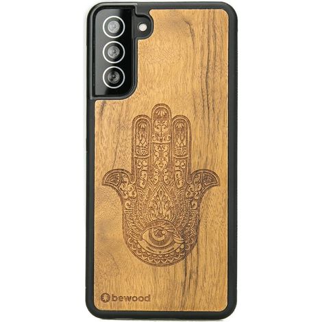 Custodia in legno HAMSA IMBUIA per Samsung Galaxy S21 Plus (1/3)