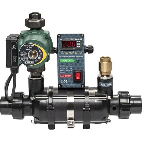Échangeur thermique piscine KWT 45 kW avec pompe de circulation