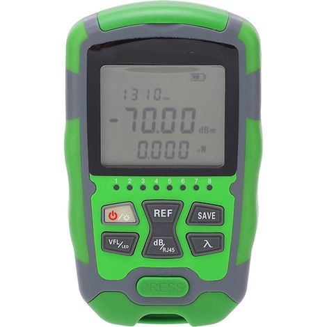 Wattmètre à fibre optique, testeur de câbles optiques, affichage numérique, 20 mW, rechargeable, -70 à +10 dBm