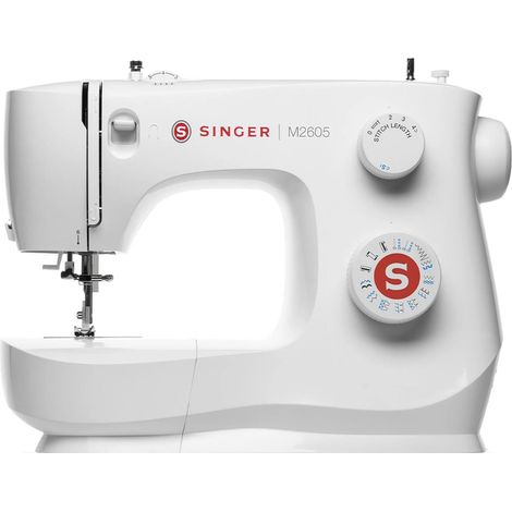 Singer M2605 Machine à coudre 12 points 12 boutonnières Blanche (1/4)