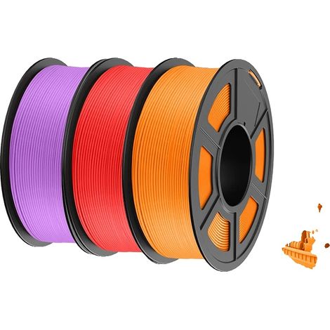 Filamento per stampante 3D, materiale ecologico, compatibilità versatile, PLAY PP RD OR (1/2)