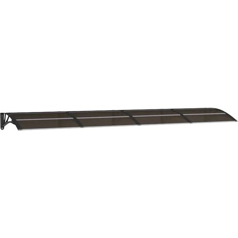 vidaXL Door Canopy Black 350x75 cm Polycarbonate