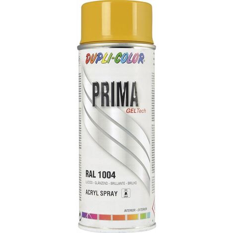 PEINTURE PRIMA RAL1004 JAUNE OR  BRILLANT 400ML DUPLI COLOR