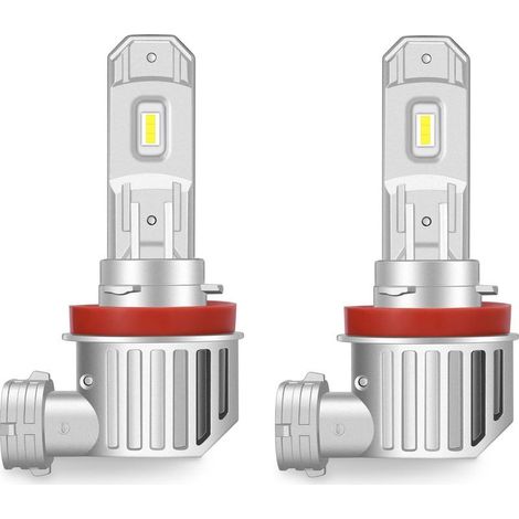 Ampoule LED H11, blanc froid 6500K pour voitures 9-32V, kit d'ampoules pour feux de croisement. (2 ampoules) (1/4)