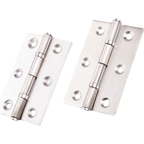 10 Pieces Door Hinge,Stainless Steel Hinge,Invisible Hinge,Flat Hinge,Door Cupboard/Small Doors/Drawers/Windows/Pianos/Jewelry Box Cabinets Home Furniture Hardware (1/5)