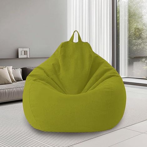 Housse Pouf Poire XL, de Sans Rembourrage(Matcha Vert) (1/5)